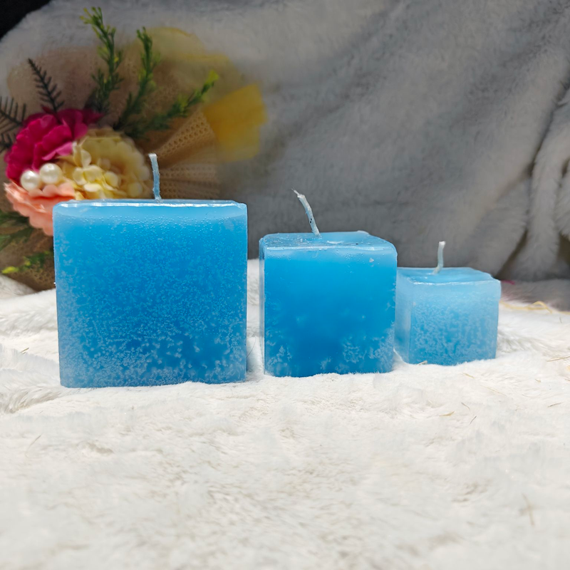Square Candle Set Of 3