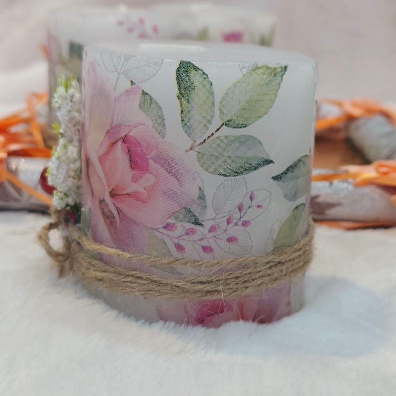 Handmade Designer Candles Set Of 2