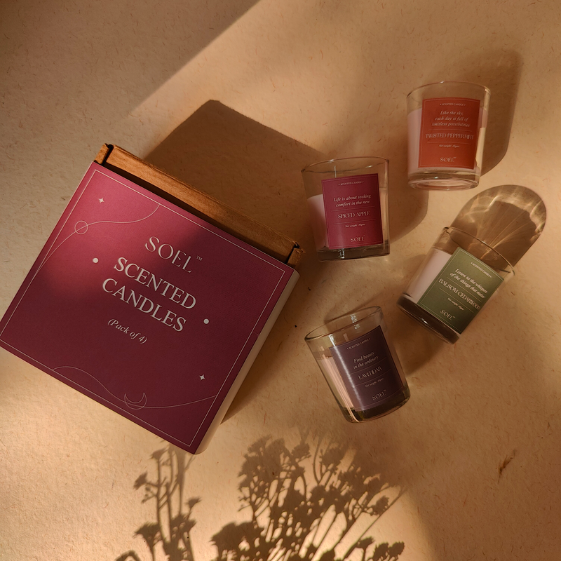 SOEL Scented Shot Glass Candles - Set of 4